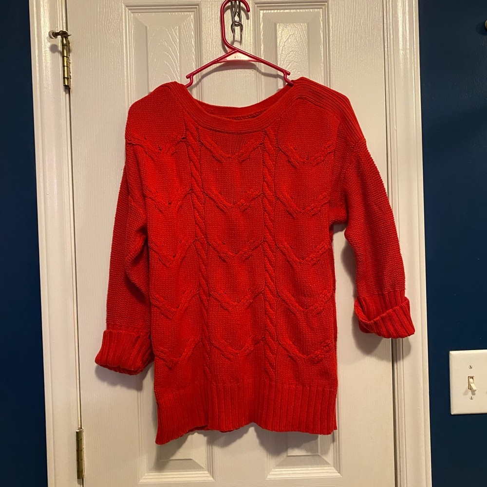 Orange sweater